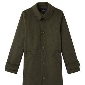 A.P.C. Suzanne Coat Size 34 Forest Green - Worn Once (extra buttons included)